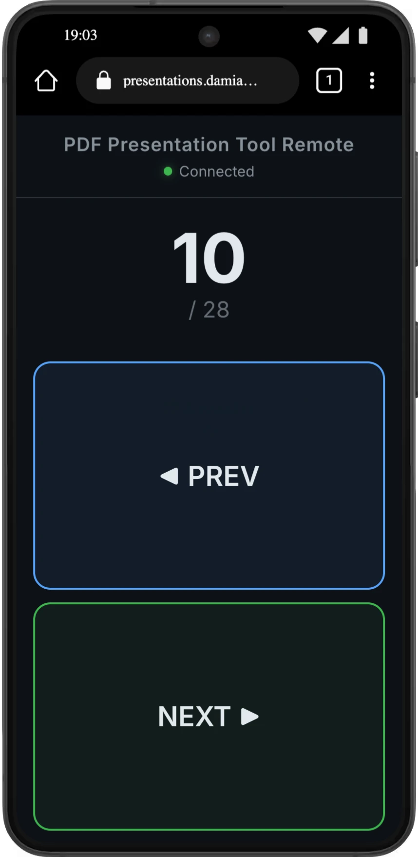 Phone Remote Control Interface